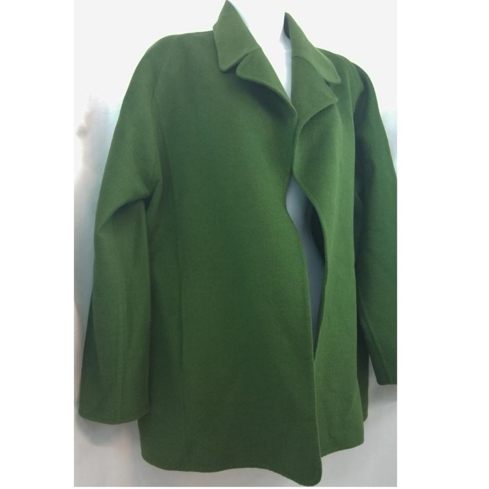 Shamask Forest Green Open Front Wool Jacket 1 - image 3